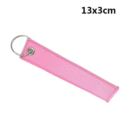 Custom Embroidered Polyester Keychain – Personalized Name Tag