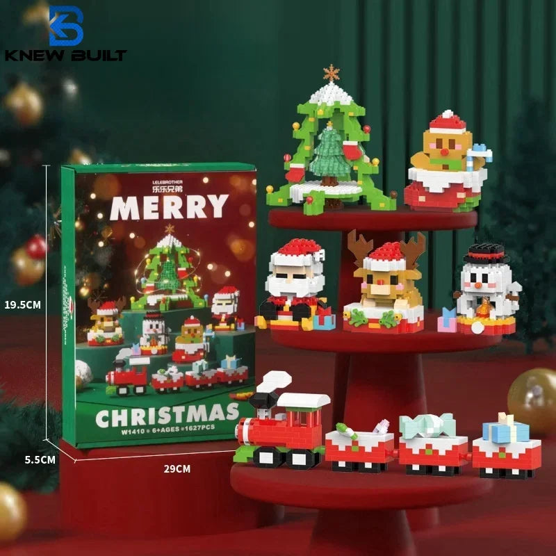 Christmas Mini Building Blocks Toy Set – Festive Holiday Gift