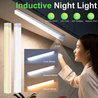 Motion Sensor LED Bar Light – USB-C Rechargeable Night Light