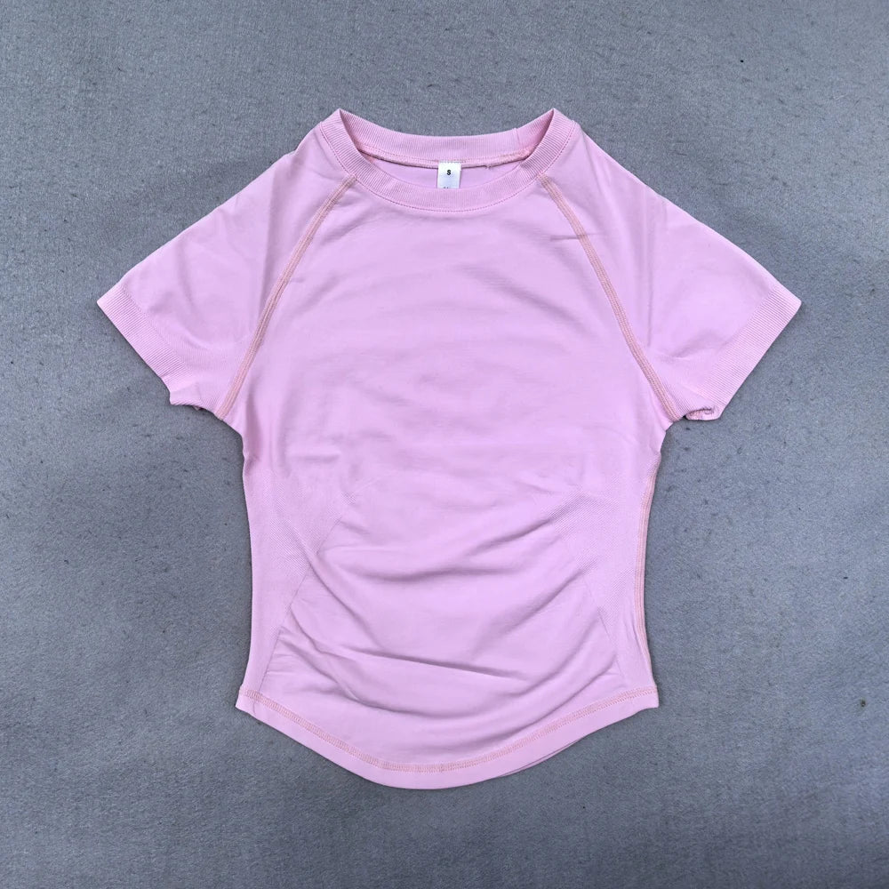 Women's Yoga Crop Top – Seamless Activewear Shirt