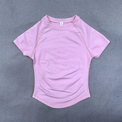 Women's Yoga Crop Top – Seamless Activewear Shirt