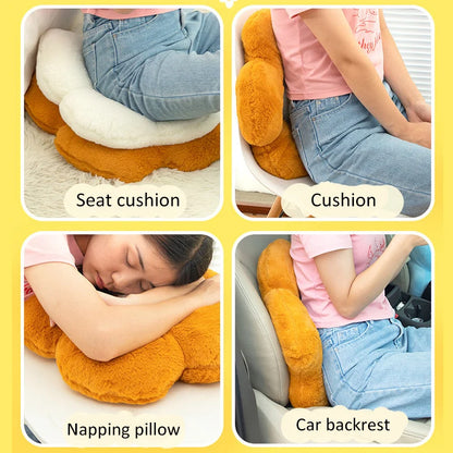 Flower Shape Plush Floor Cushion – Soft Seat Pad