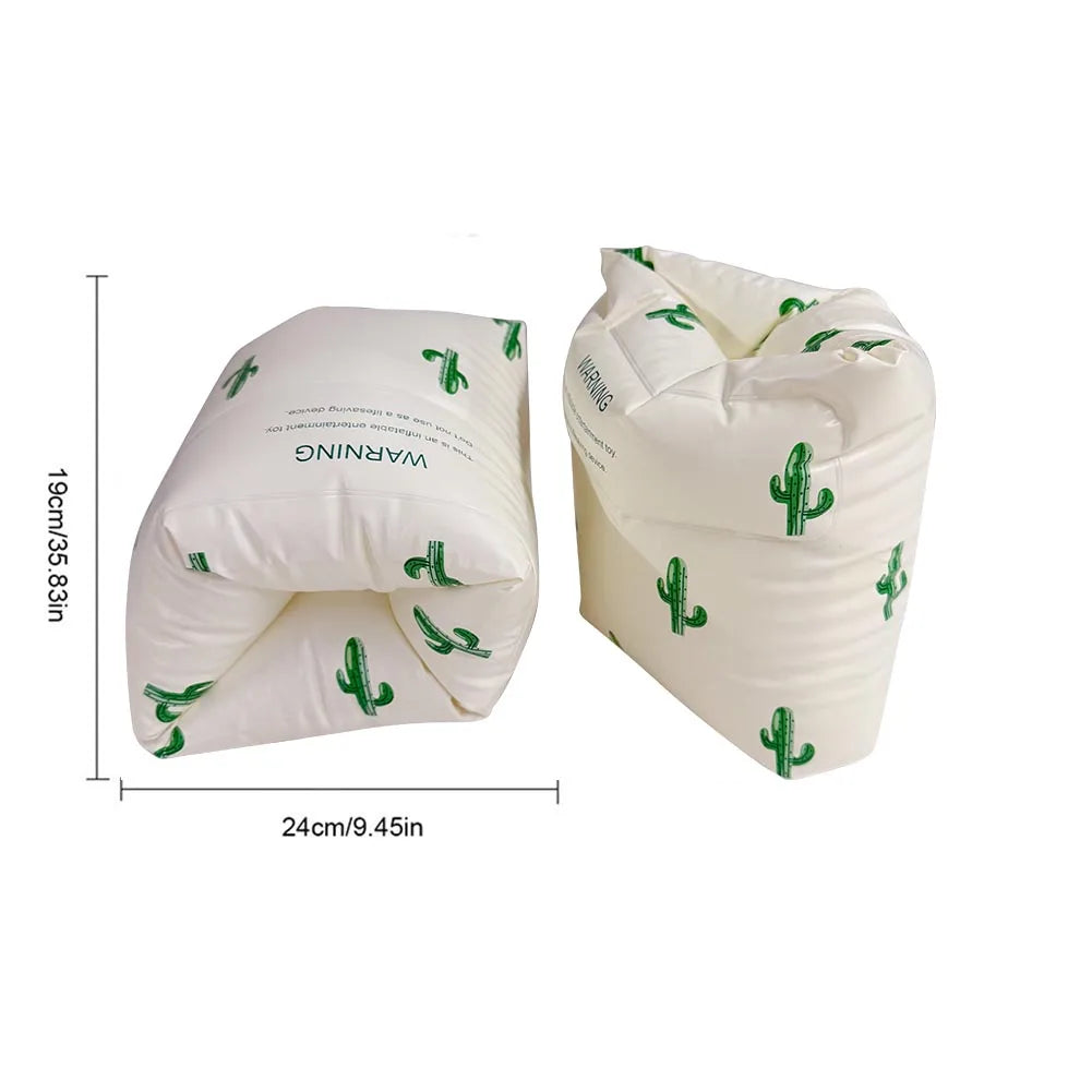 Inflatable Swim Arm Floaties for Kids & Adults – Fun Animal Design Swimming Armbands (1 Pair)