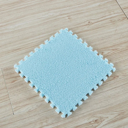 Plush Interlocking Floor Mat Tiles – Set of 10 (30x30cm)
