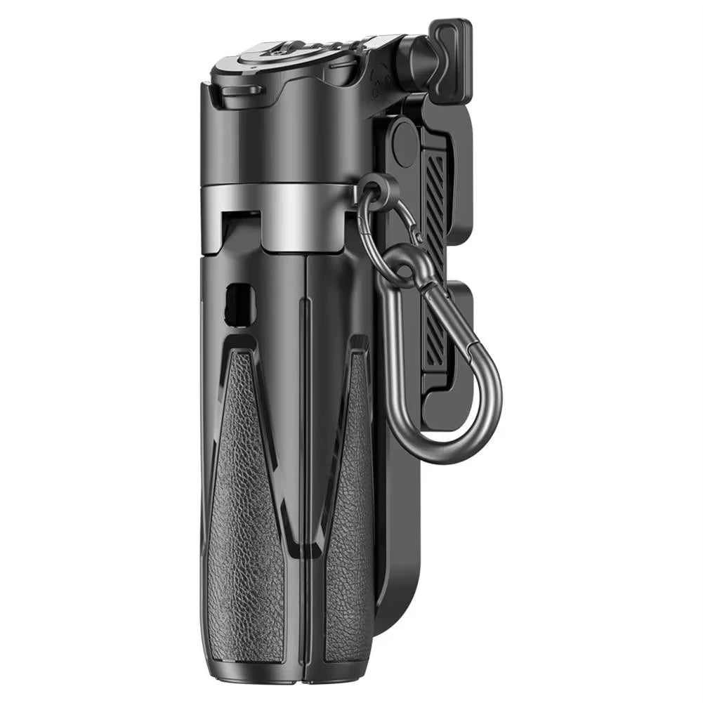 Mini Selfie Stick Tripod with One-Touch Remote & Carabiner Clip