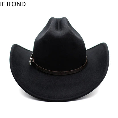 Cowboy Hat – Unisex Vintage Western Wide Brim Hat