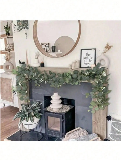 Artificial Eucalyptus Garland – Faux Greenery for Wedding & Home Decor