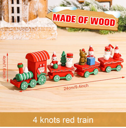 Christmas Wooden Train Decoration – Festive Holiday Ornament