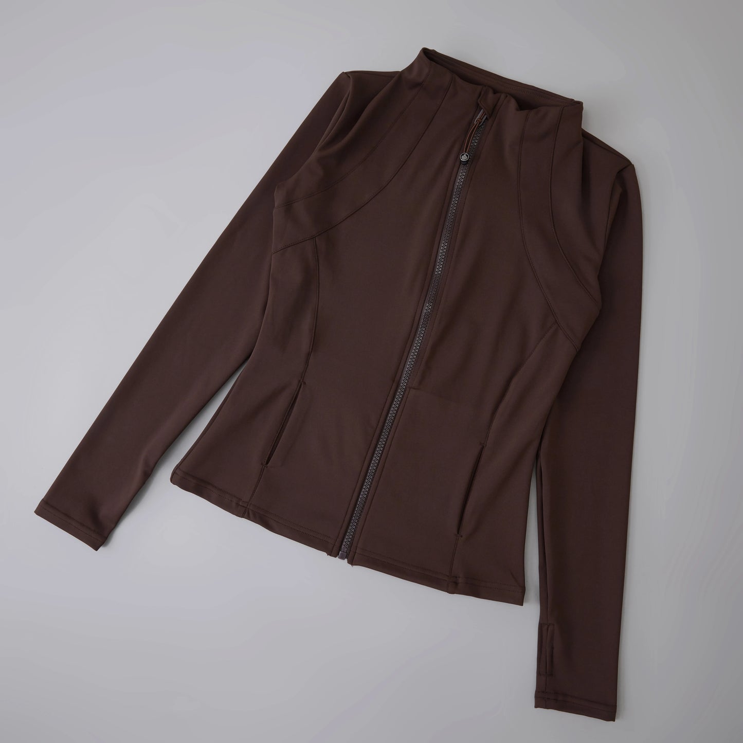 Women's Zip-Up Athletic Jacket – Slim Fit Running Sports Coat