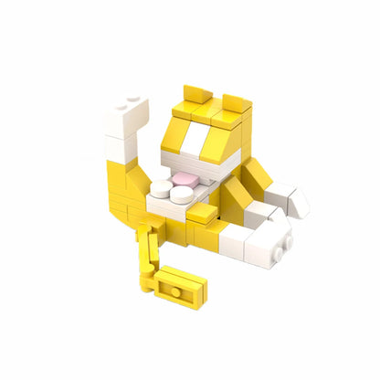 Cat Building Blocks MOC Set – Cute Animal Brick Figure for Kids
