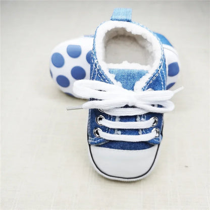Baby Canvas Sneakers – Soft Sole First Walkers for Boys & Girls