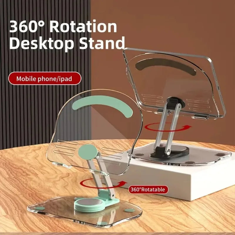 360° Rotating Adjustable Acrylic Tablet and Phone Stand
