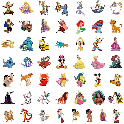 Disney Mix Cartoon Character Stickers (10/30/50/100 PCS)