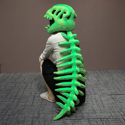 75/115CM Wearable Dinosaur Skeleton Plush Halloween Costume