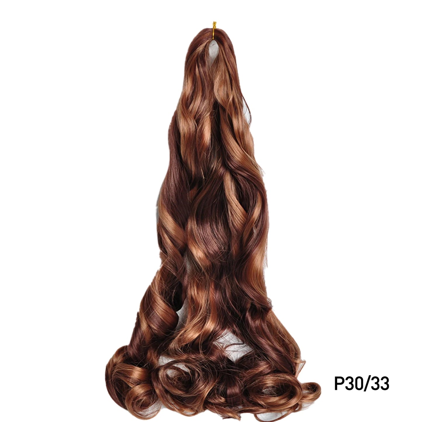 French Curl Braiding Hair 24 Inch – Pre-Stretched Synthetic Spiral Braids for Women