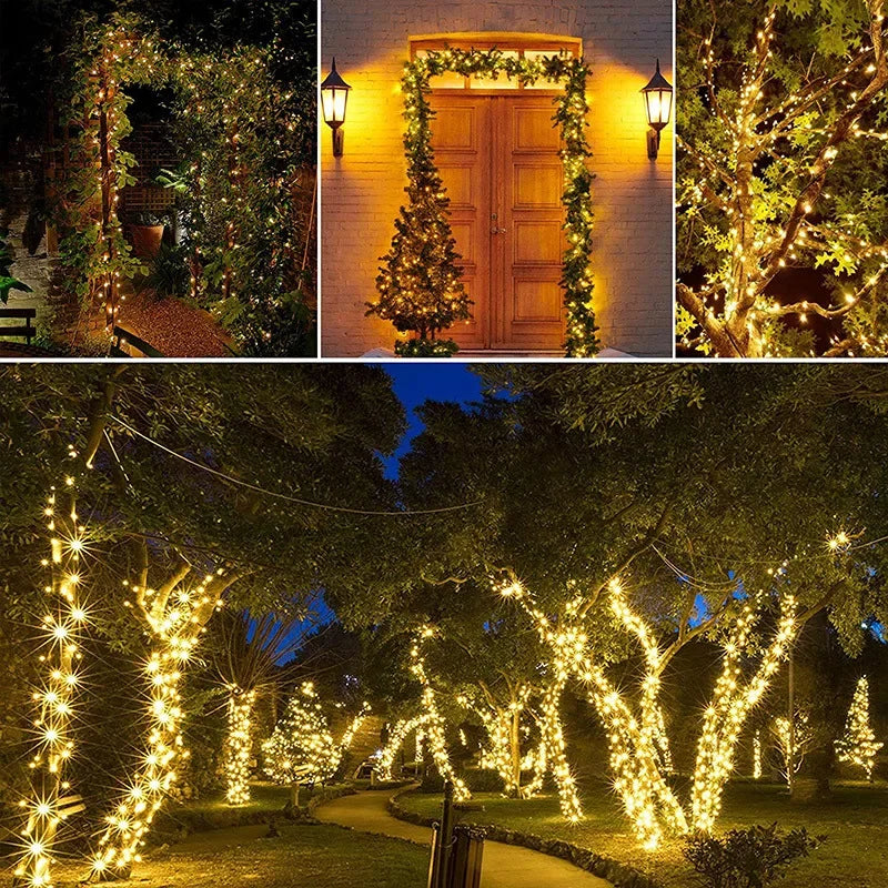 Solar LED String Lights Outdoor Waterproof Fairy Garden Lights