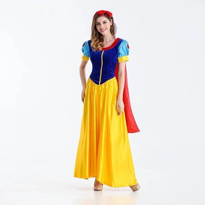 Snow White Princess Costume for Women – Halloween Cosplay Dress