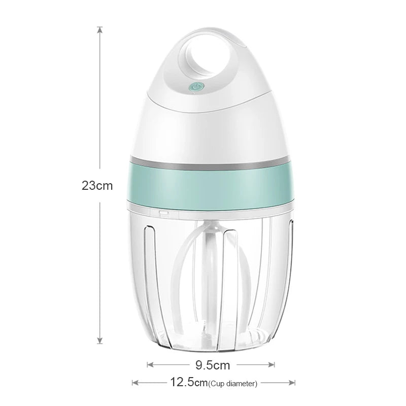 Electric Milk Frother & Whisk – USB Rechargeable Handheld Mixer