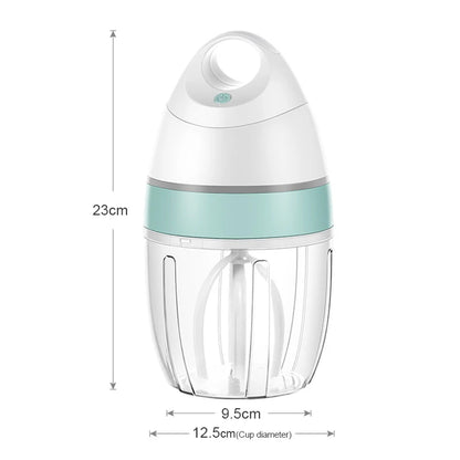 Electric Milk Frother & Whisk – USB Rechargeable Handheld Mixer