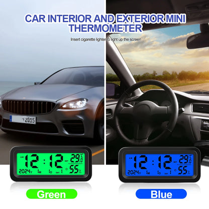Car Dashboard Clock – LED Digital Display with Thermometer & Hygrometer