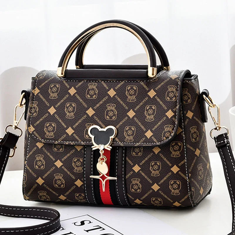 Printed Monogram Handbag for Women – Luxury Crossbody Tote