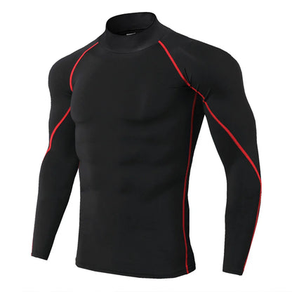 Men's Long Sleeve Compression Shirt – Quick Dry Gym & Running Top