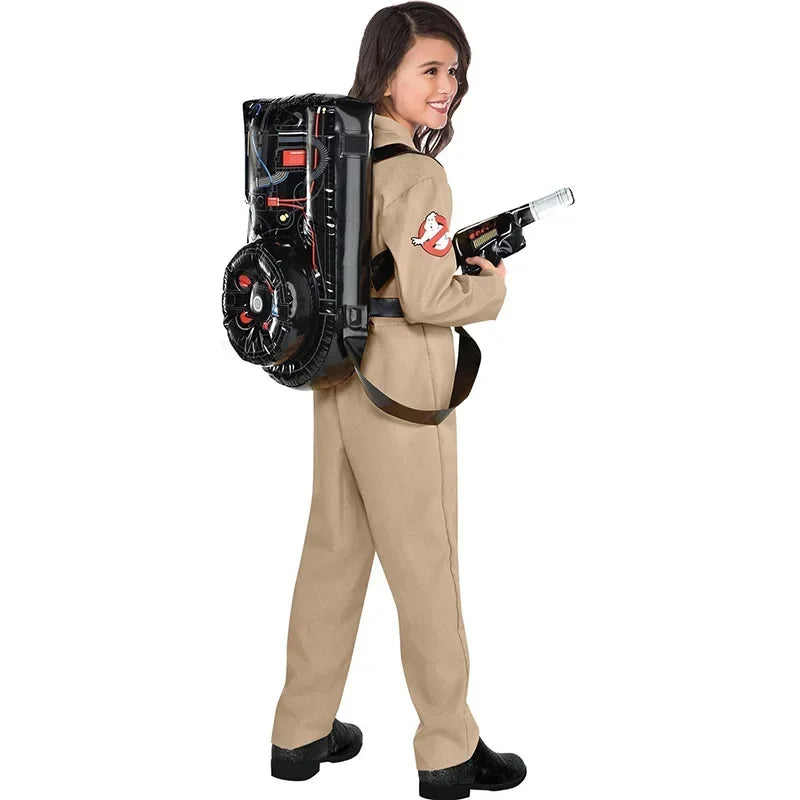 Ghostbusters Costume Jumpsuit with Proton Pack Bag – Kids & Adults