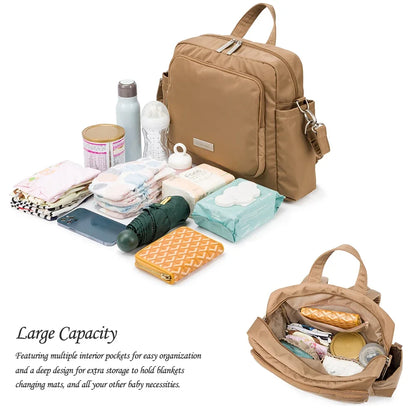 Large Capacity Waterproof Diaper Bag Backpack for Moms
