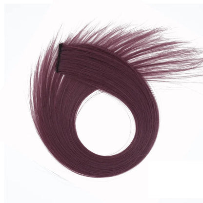 22-Inch Clip-In Synthetic Hair Extensions – Rainbow Colors