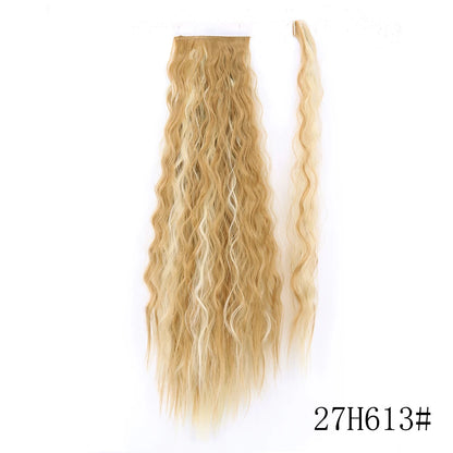 Wrap Around Ponytail Extension Synthetic Straight Hair 22-34 Inch