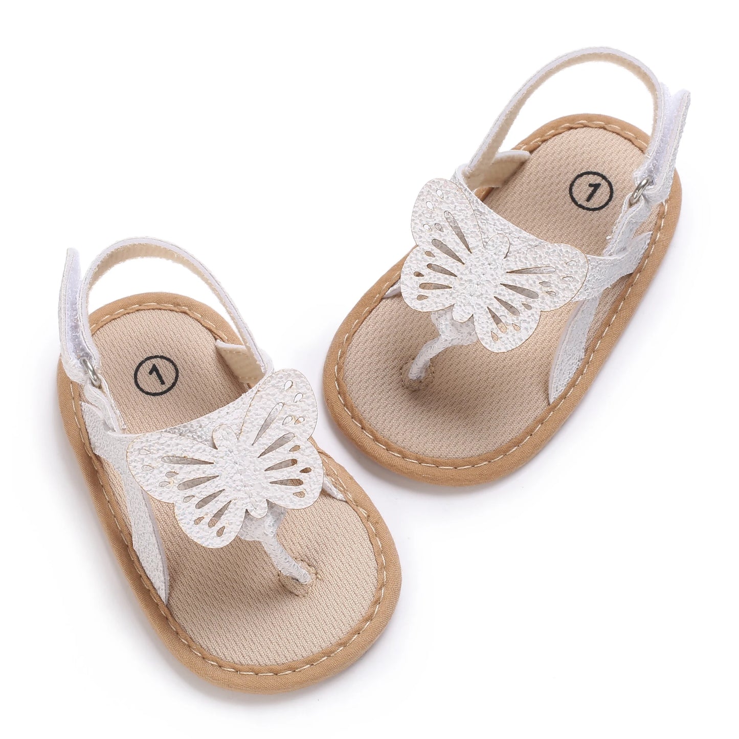 Baby Girl Butterfly Sandals – Soft Sole Summer Shoes for Infants