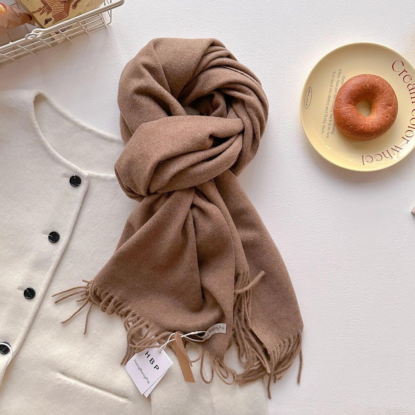 Cashmere Winter Scarf for Women – Warm Long Pashmina Shawl