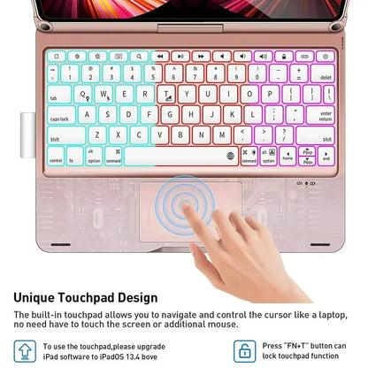 Keyboard Case for iPad Air M3 11/13 Inch & iPad 11th Gen A16