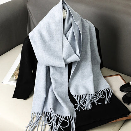 Cashmere-Feel Winter Scarf – Women's Long Warm Pashmina Shawl & Wrap