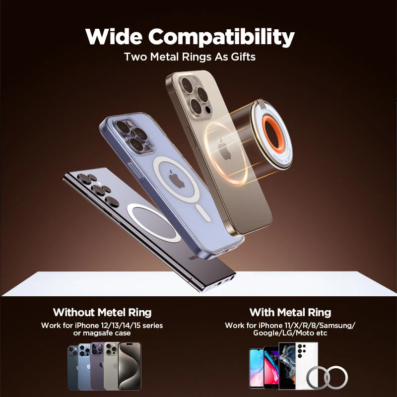 Joyroom Magnetic Ring Phone Holder Silicone Grip Kickstand
