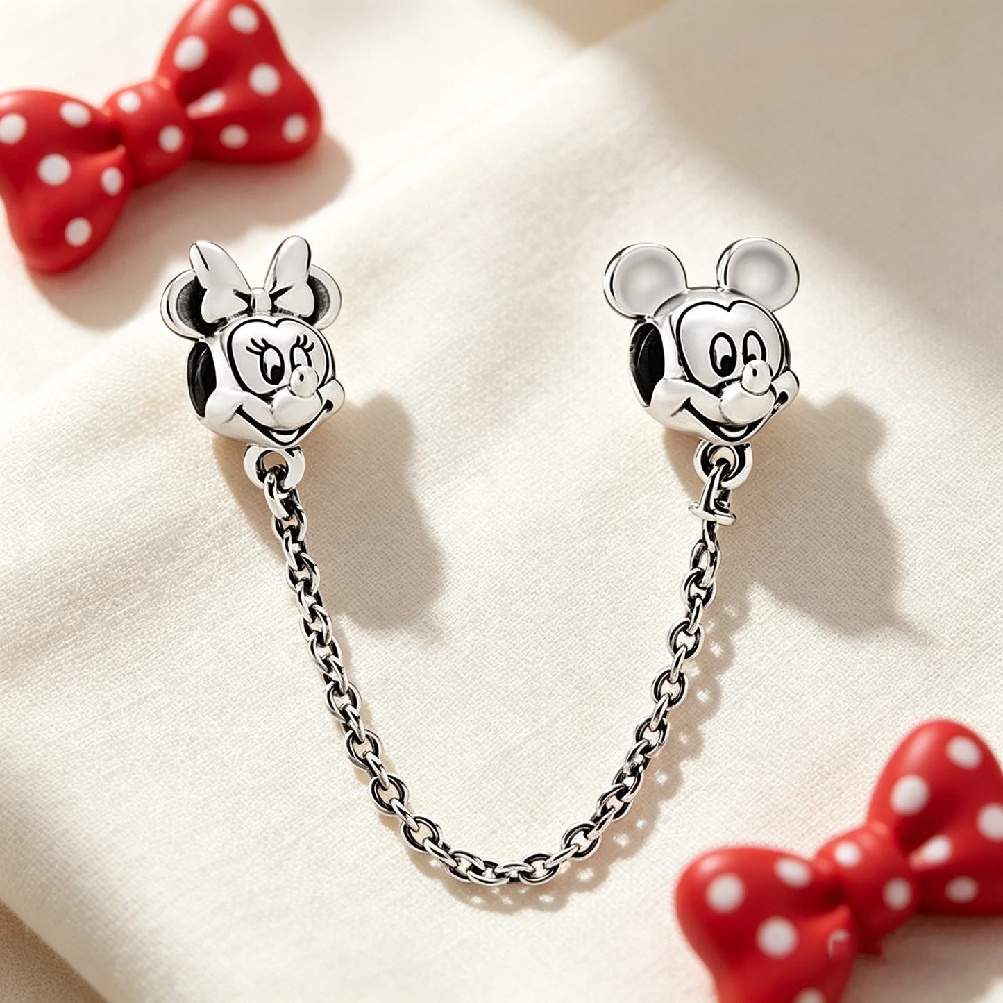 Disney Character Charm Bead – Fits Snake Chain Bracelet & Necklace