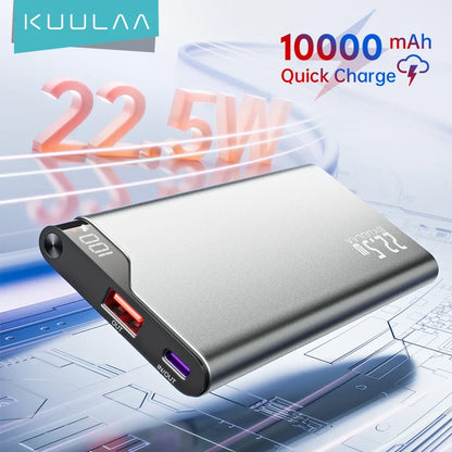 KUULAA 22.5W Power Bank 10000mAh Fast Charging Portable Charger