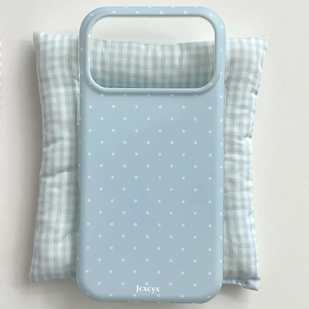 Cute Polka Dot Contrasting iPhone Case