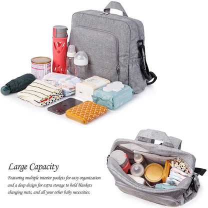 Diaper Bag Backpack Waterproof Multi-Functional Nursing Bag