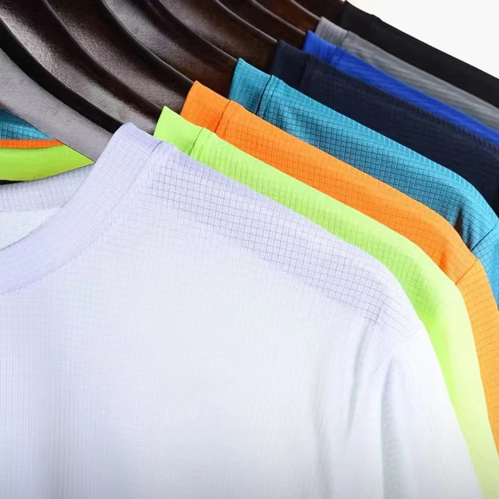 Men's Quick Dry Running T-Shirt – Loose Breathable Sport Tee