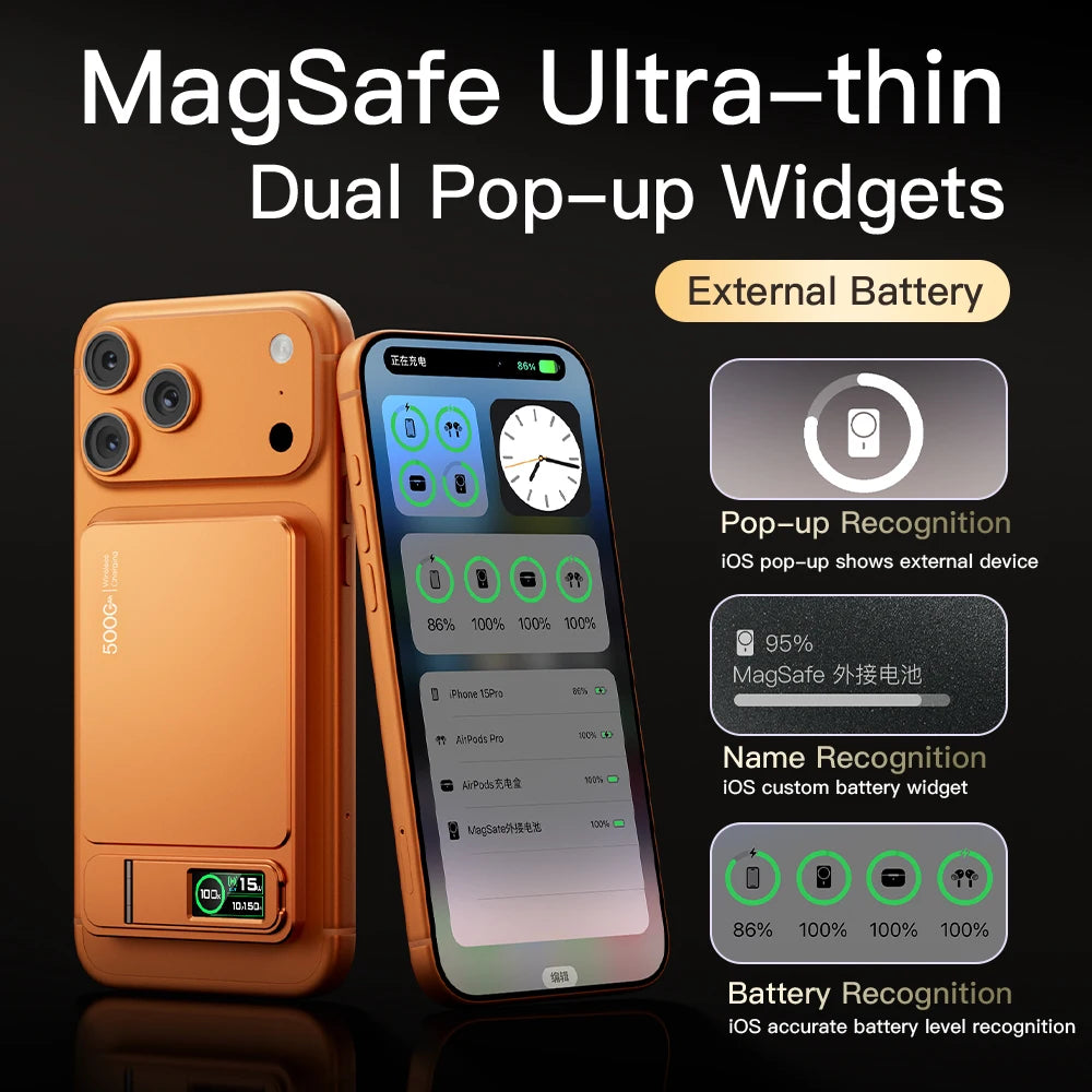 MagSafe Magnetic Wireless Power Bank 20W Fast Charging with Kickstand