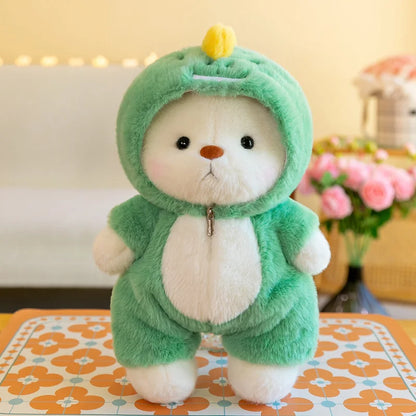 Kawaii Bear Plush Stuffed Toy in Costume – Soft Teddy Doll