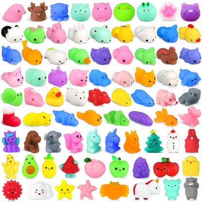 Mochi Squishy Kawaii Animal Toys – Stress Relief Squeeze Pack