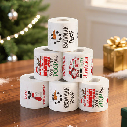 Christmas Printed Toilet Paper Roll – Festive Holiday Tissue