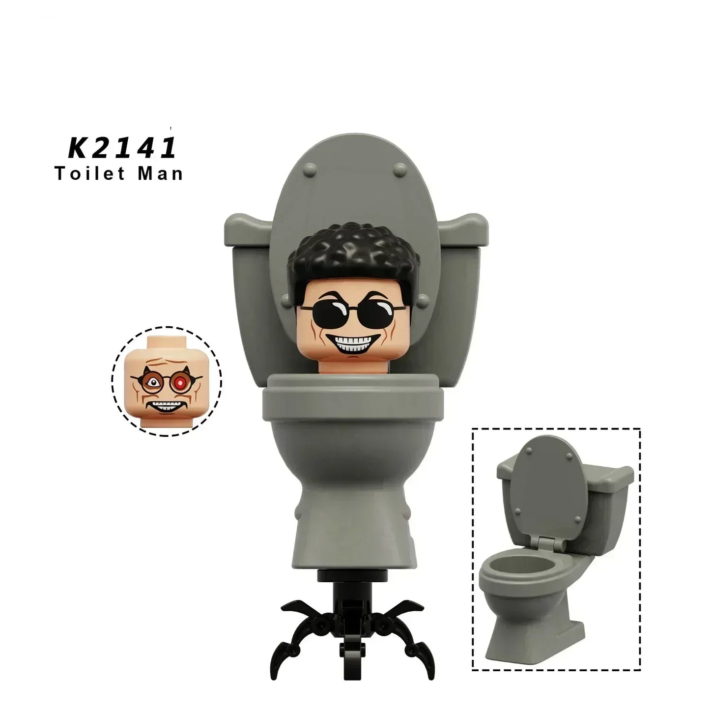 Skibidi Toilet Mini Building Block Figures – TV Man, Cameraman & More