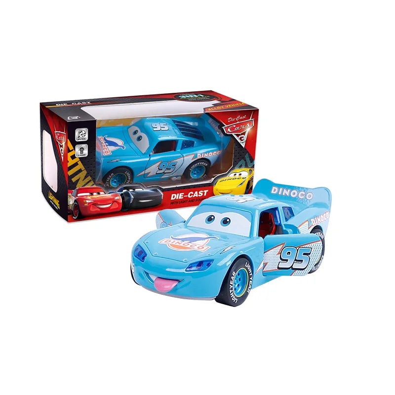 Disney Pixar Cars Lightning McQueen Diecast Pull Back Toy with Lights