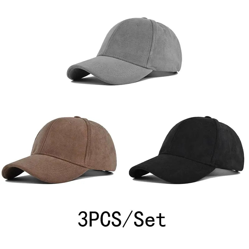 Solid Color Baseball Cap – Unisex Retro Adjustable Hat