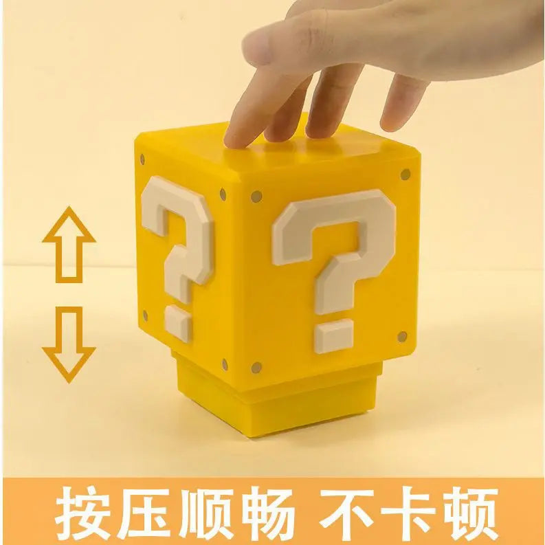 Question Mark Block LED Night Light with Sound & USB Charging