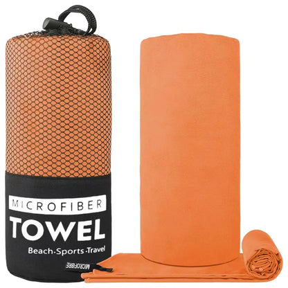 Microfiber Sports Towel – Quick Dry, Super Absorbent for Gym, Beach & Travel