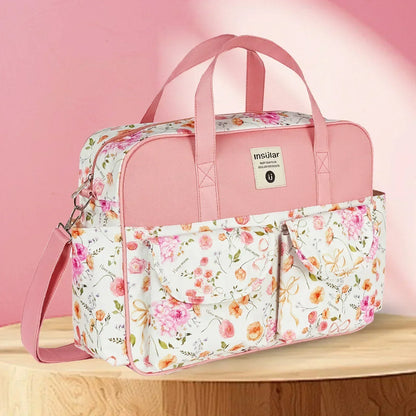Large Capacity Diaper Bag Crossbody with Wide Opening